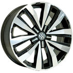 Jogo de Rodas Amarok Extreme Aro 20 x 8,5 5x120 ET40 R87 Volkswagen Preto Diamantado