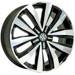 Jogo de Rodas Amarok Extreme Aro 16 X 7,0 5x120 ET40 R87 Volkswagen Preto Diamantado