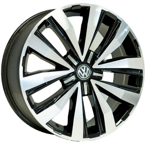 Jogo de Rodas Amarok Extreme Aro 16 X 7,0 5x120 ET40 R87 Volkswagen Preto Diamantado