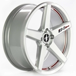 Jogo de Rodas Aro 15" 4x100 C-SPEC 2 - DP/Red Line - GT-7