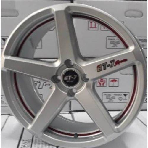 Jogo de Rodas Aro 17" 4x100 C-SPEC 2 - Prata Red Line - GT-7