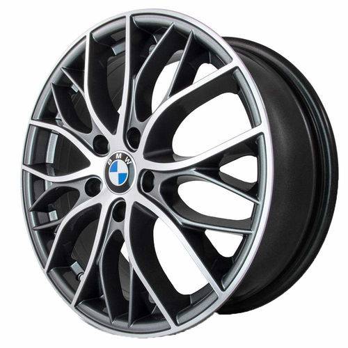 Jogo de Rodas BMW 335I Biturbo Aro 17 X 7,0 5x112 ET40 R54 Grafite Diamantado