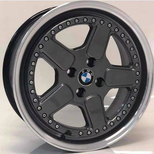 Jogo de Rodas BMW Clássica Aro 17" 4X100 - M14 - GD (grafite Diamantada)