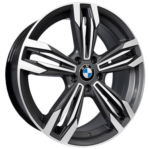 Jogo de Rodas Bmw M6 Gran Coupe Aro 18 X 7,0 5X114,3 Et40 R56 Grafite Diamantado