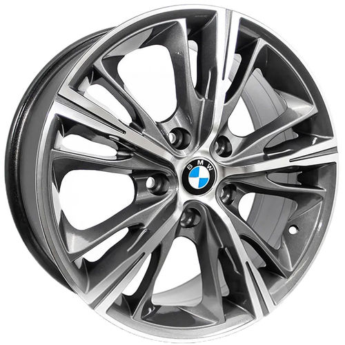 Jogo de Rodas BMW Serie 4 Aro 17x7,0 5x114,3 ET40 R55 Grafite Diamantado