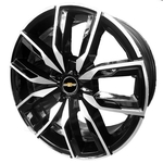 Jogo de Rodas Camaro SS Aro 17 x 7,0 4x100 ET40 Chevrolet K67 Preto Diamantado