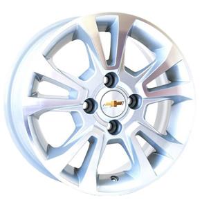 Jogo de Rodas Chevrolet Onix Ltz Aro 14 X 6,0 4x100 ET39 R42 Prata Diamantado