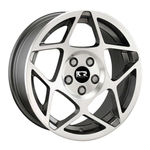 Jogo De Rodas Esportivas Euro Stance Aro 15 X 7,0 5x100 Et30 K66 Grafite Fosco Diamantado