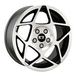 Jogo De Rodas Esportivas Euro Stance Aro 15 X 7,0 5x100 Et30 K66 Preto Diamantado