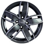 Jogo de Rodas Esportivas K46 Aro 15 X 6,0 4x100 Et36 Grafite Diamantado