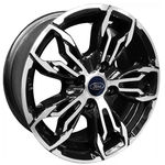 Jogo De Rodas Esportivas New Fiesta Aro 14 X 6,0 4x108 Et30 K61 Preto Diamantado