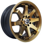 Jogo de Rodas Esportivas Volk Racing Te37 Aro 17 X 7,0 5x100/112 Et38 K59 Dourado Diamantado