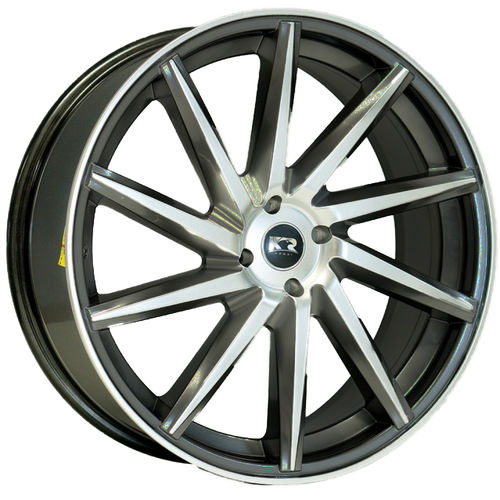 Jogo de Rodas Esportivas Vossen Cvt Aro 15 X 6,0 4x100 Et36 K51 Grafite Diamantado