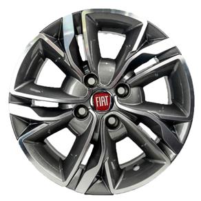 Jogo de Rodas Fiat Uno 2017 R88 Aro 14 X 6,0 4x98 ET35 Grafite Fosco Diamantado