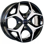 Jogo De Rodas Ford New Fiesta Aro 14 X 6,0 4x108 Et40 K18 Preto Diamantado