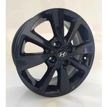 Jogo de Rodas Hyundai Aro 14" Furação 4X100 BLACK - NOVO HB20 - S13