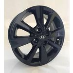 Jogo de Rodas Hyundai Aro 15" Furação 4X100 BLACK - NOVO HB20 - S13