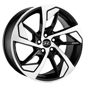 Jogo de Rodas Hyundai Creta 2019 Aro 17 X 7,0 5x114,3 ET32 K65 Preto Diamantado