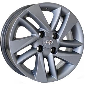 Jogo de Rodas Hyundai HB20 Aro 14 X 6,0 4x100 ET39 R43 Grafite Fosco