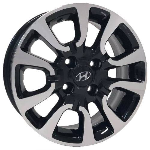 Jogo de Rodas Hyundai HB20x Aro 15 X 6,0 4x100 ET42 S06 Preto Diamantado