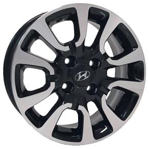 Jogo de Rodas Hyundai HB20x Aro 14 X 6,0 4x100 ET36 S06 Preto Diamantado