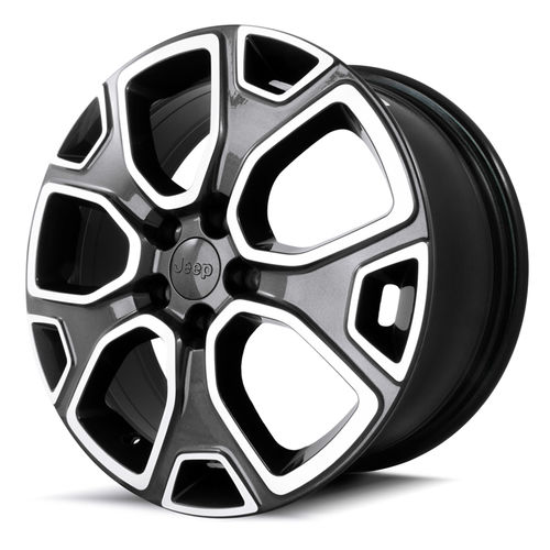 Jogo de Rodas Jeep Renegade Longitude Aro 18 X 7,0 5x110 ET40 R76 Grafite Diamantado