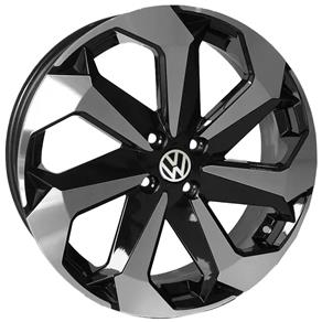 Jogo de Rodas Jetta GLI 2020 Aro 17 X 6,0 4x100 ET42 K71 Volkswagen Preto Diamantado