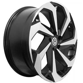 Jogo de Rodas Jetta GLI 2020 Aro 17 X 6,0 5x100 ET42 K71 Volkswagen Preto Diamantado