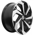 Jogo De Rodas Jetta Gli 2020 Aro 18 X 7,0 5x100 Et40 K71 Volkswagen Preto Diamantado