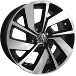 Jogo de Rodas Jetta GLI Aro 18 x 7,0 4x100 ET38 Volkswagen S19 Preto Diamantado