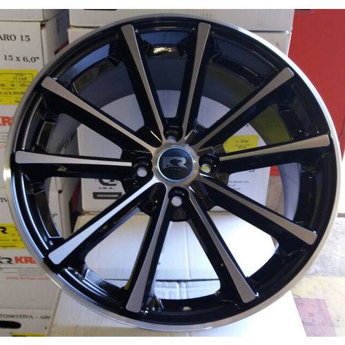 Jogo de Rodas K63 Aro 17 4x100/108 Preto Diamantado