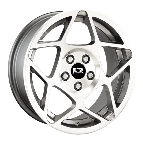 Jogo de Rodas Kr K-66 Aro 15 5x100 Hiper Diamond T 8 Et 20