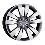 Jogo de Rodas Kr R-12 Peugeot Aro 14" Furação 4x108 Acabamento Grafite e Diamante Tala 6 Et28