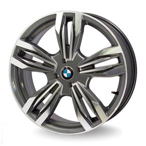 Jogo de Rodas Kr R-56 Bmw M6 Aro 18" Furação 5X108 Acabamento Grafite e Diamante Tala 7 Et 40