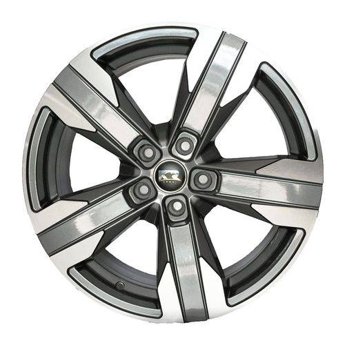 Jogo de Rodas Kr R-57 Gm Camaro Aro 20" Furação 5x100 Acabamento Grafite e Diamante Tala 7,5 Et 40