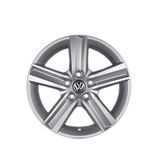 Jogo de Rodas Kr R-65 Vw Fox Highline Aro 15" Furação 5x100 Acabamento Prata Tala 6 Et 43