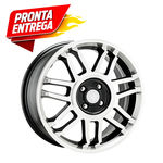 Jogo de Rodas Kr R-83 Snowflakes Aro 17 4x100 Bd T 6 Et 42