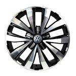 Jogo de Rodas Kr R-87 Vw Amarok Aro 20" Furação 5x120 Acabamento Preto e Diamante Tala 8,5 Et 40