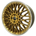 Jogo De Rodas New Bbs Aro 20 X 7,5 4x100 Et40 K52 Dourado Diamantado