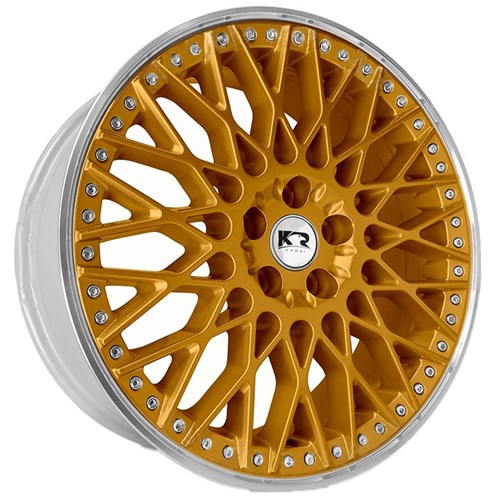 Jogo de Rodas New Bbs Aro 20 X 7,5 5X112 Et40 K52 Dourado Diamantado