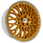 Jogo de Rodas New Bbs Aro 20 X 7,5 5x112 Et40 K52 Dourado Diamantado