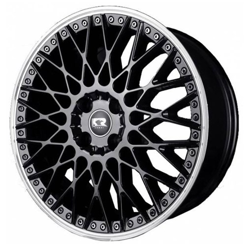 Jogo de Rodas New Bbs Aro 20 X 8,5 4X100 Et35 K52 Preto Diamantado