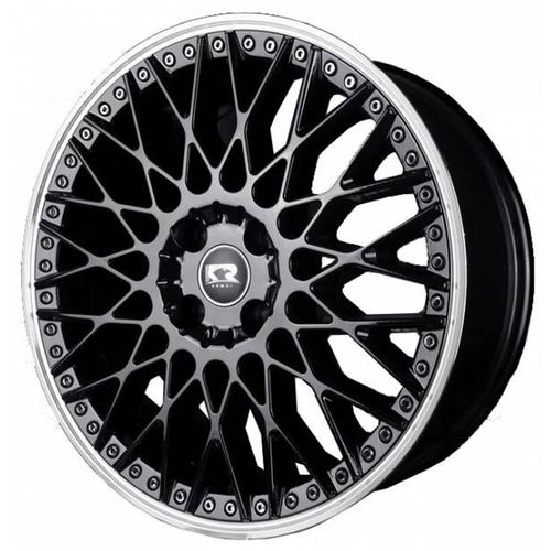 Jogo de Rodas New Bbs Aro 20 X 8,5 4x100 Et35 K52 Preto Diamantado