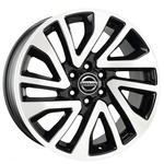 Jogo de Rodas Nissan Frontier Aro 18 x 8,5 6x114,3 ET33 S01 Grafite Diamantado