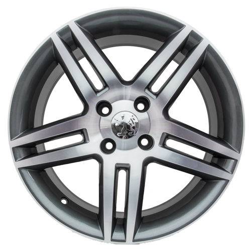 Jogo de Rodas Peugeot 308 Aro 15 X 6,0 4x108 ET25 R41 Grafite Diamantado