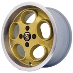 Jogo De Rodas Porsche 924 Le Mans Aro 15 X 7,0 4x100 Et32 M6 Dourado Diamantado