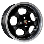 Jogo De Rodas Porsche 924 Le Mans Aro 17 X 6,0 4x100 Et42 M6 Preto Diamantado