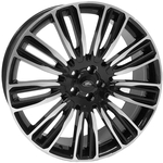 Jogo De Rodas Range Rover Velar Aro 22 X 9,0 5x120 L4 Et45 Preto Diamantado