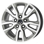 Jogo de Rodas Renault Duster Oroch Aro 16 X 6,0 5x114,3 ET43 R98 Grafite Diamantado Claro