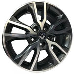 Jogo de Rodas Renault Fluence Aro 16 X 6,0 5x114,3 ET43 R98 Grafite Diamantado Escuro